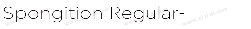 Spongition Regular字体转换 Spongition Regular字体转换